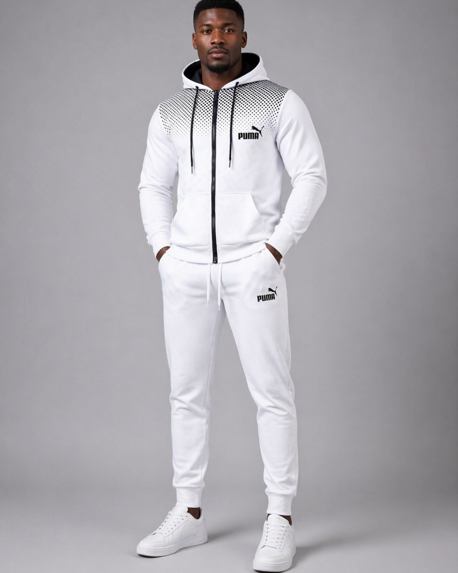 Puma White Front
